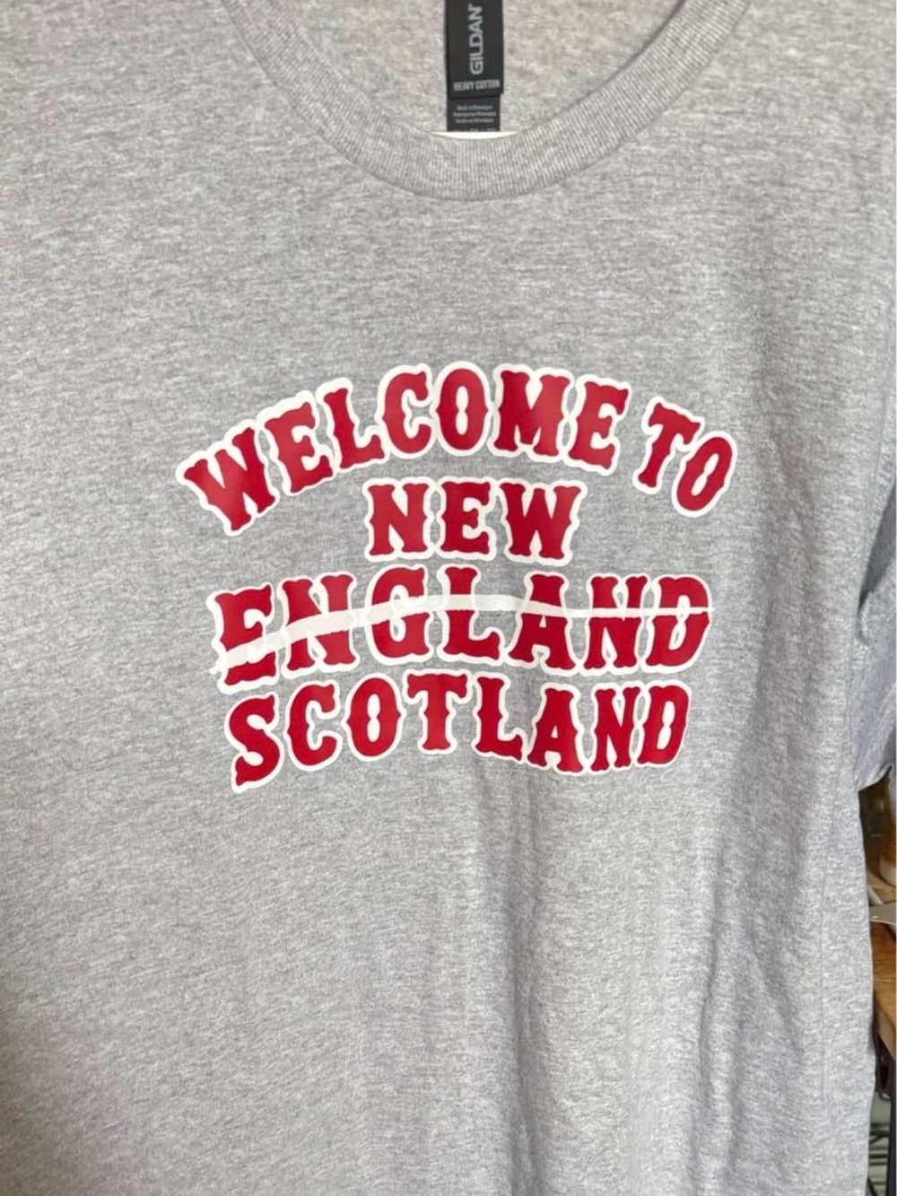 Funny Scotland takeover T-Shirt.. Welcome to New Scotland. Unisex sizing